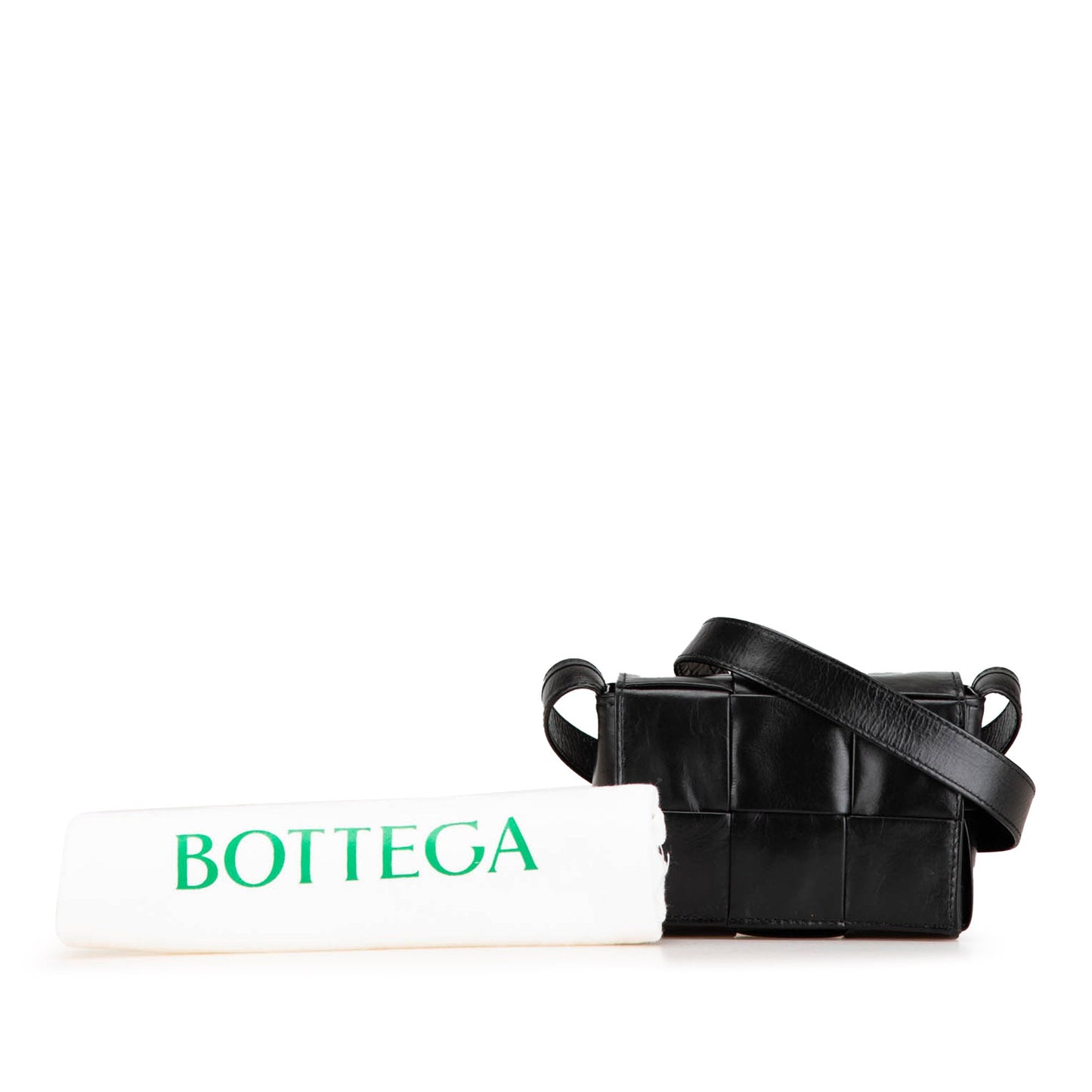 Black Bottega Veneta Candy Nappa Intrecciato Cassette Crossbody