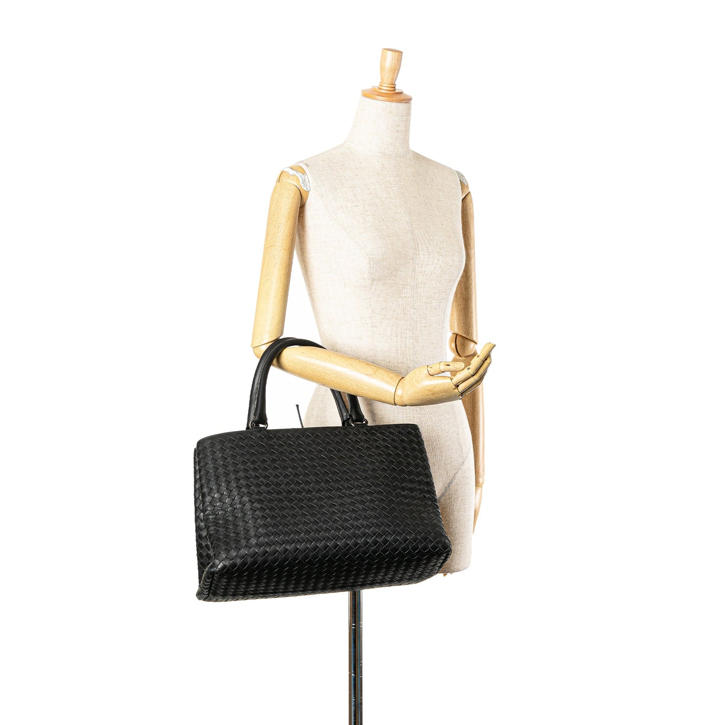 Black Bottega Veneta Nappa Intrecciato Milano Tote