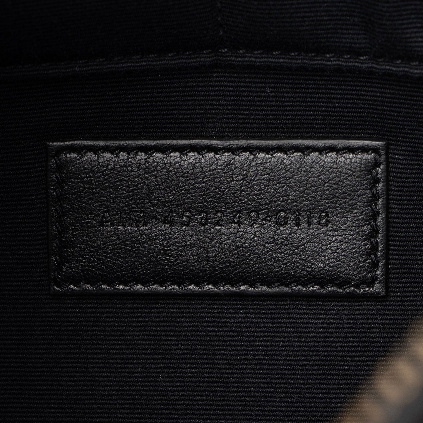 Saint Laurent Croc Embossed Leather Monogram Large Zip Pouch