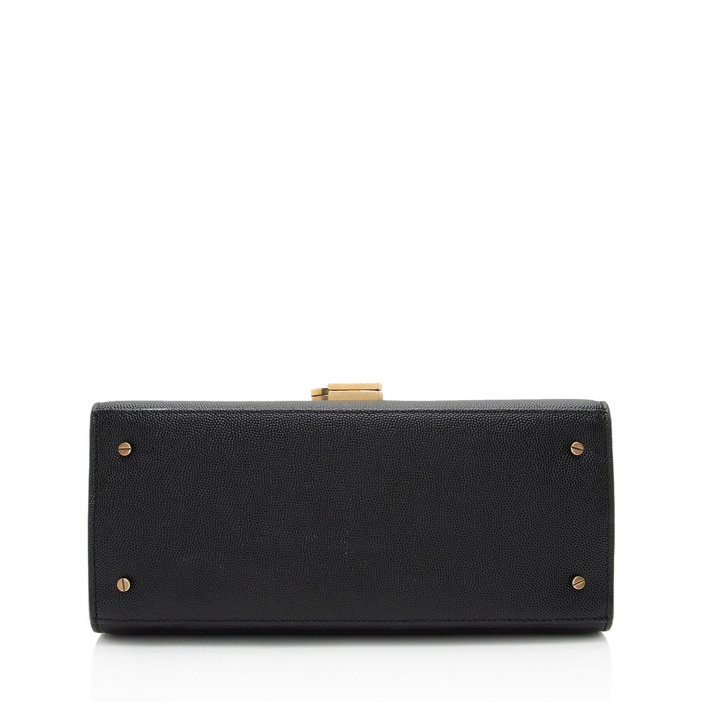 Saint Laurent Grain de Poudre Monogram Cassandra Medium Top Handle (SHF-HGeoF5)