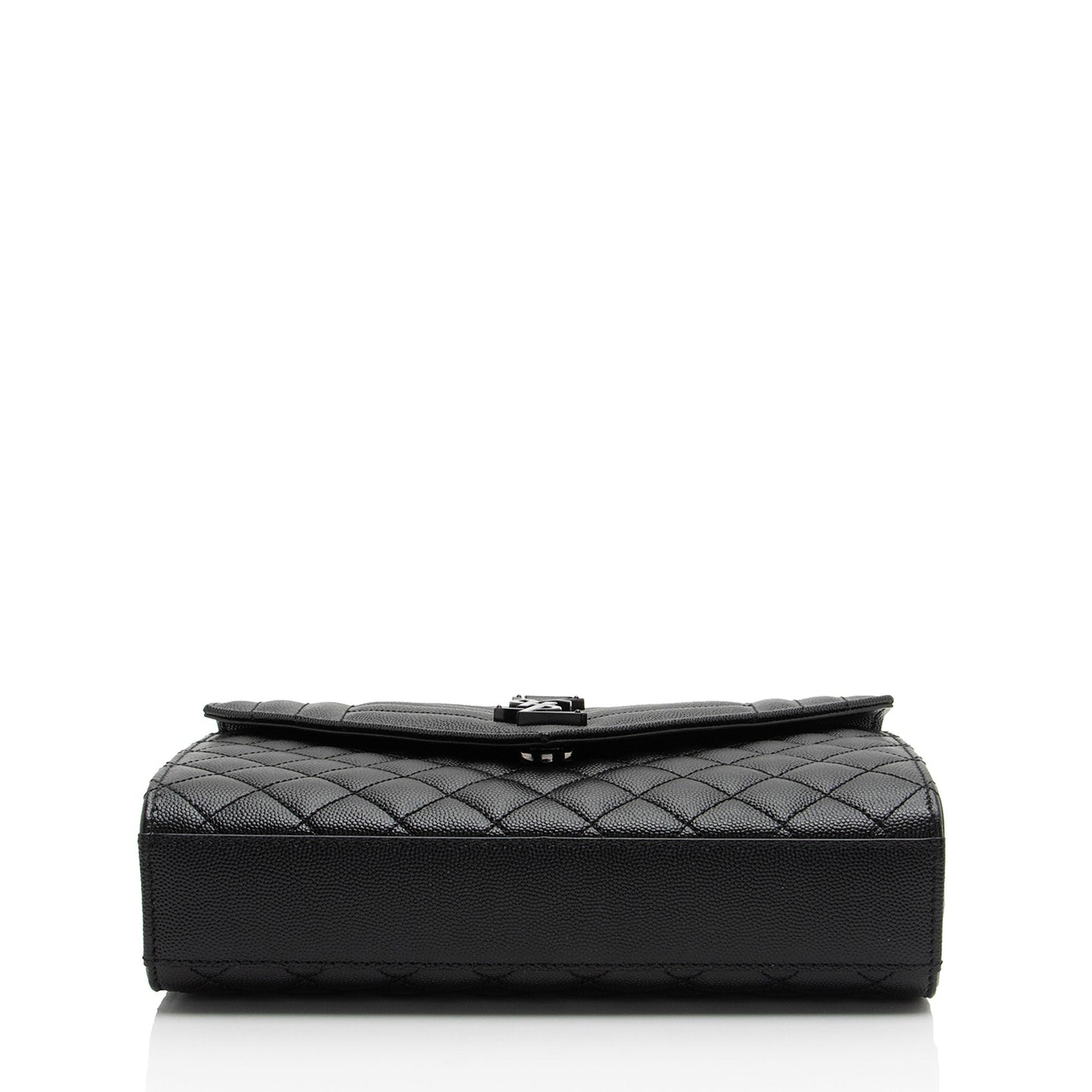 Saint Laurent Mixed Matelasse Grain de Poudre Monogram Medium Shoulder Bag (SHF-bY2Urd)