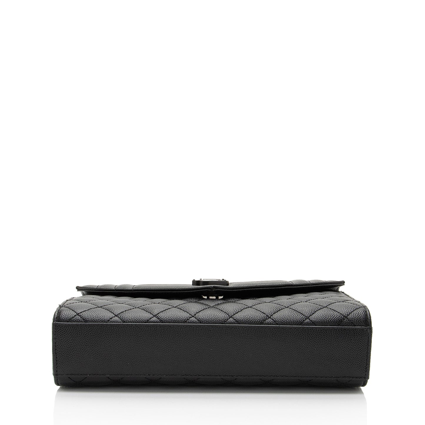 Saint Laurent Mixed Matelasse Grain de Poudre Monogram Medium Shoulder Bag (SHF-QJv0fL)