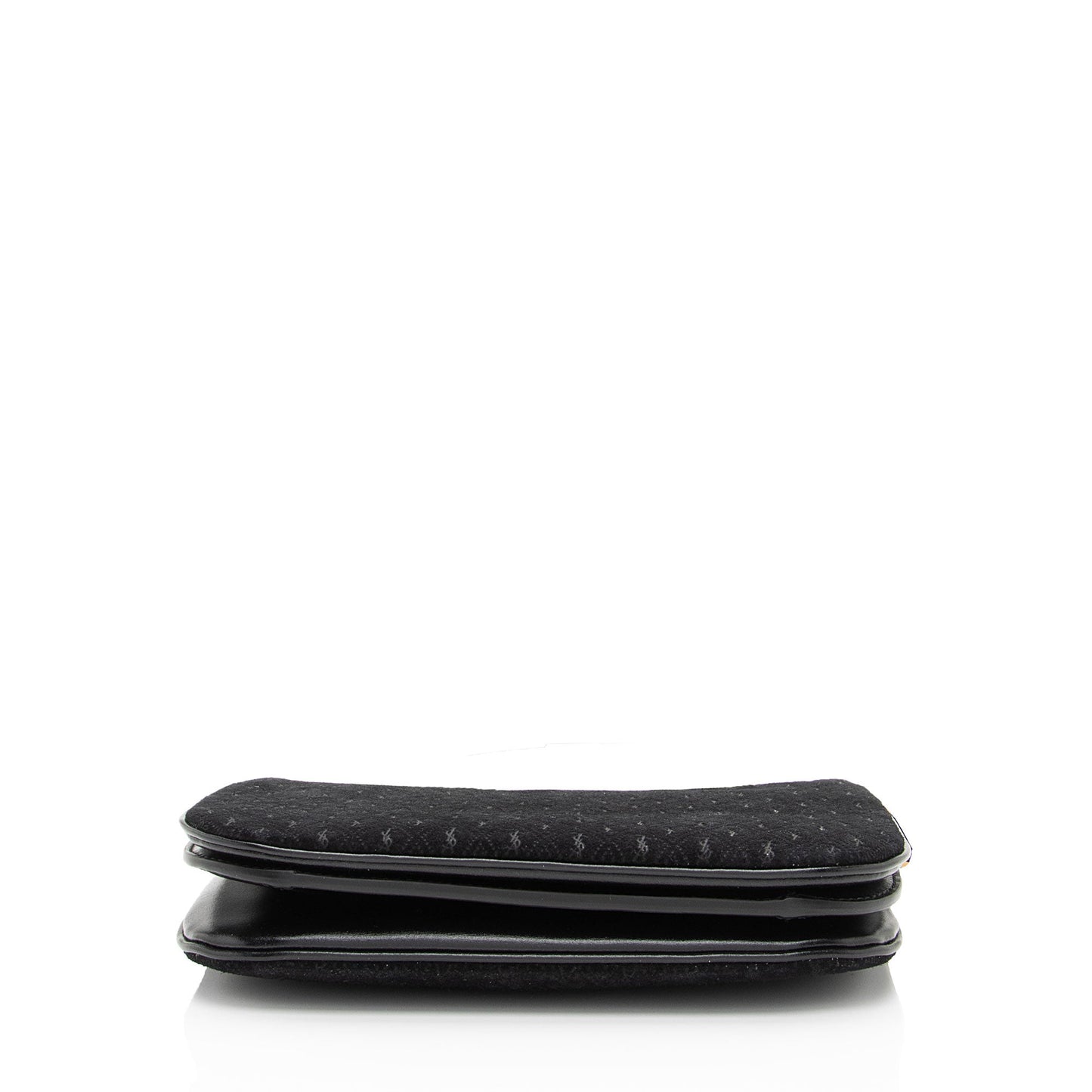 Saint Laurent Suede Monogram King Palm Crossbody (SHF-34SkfH)