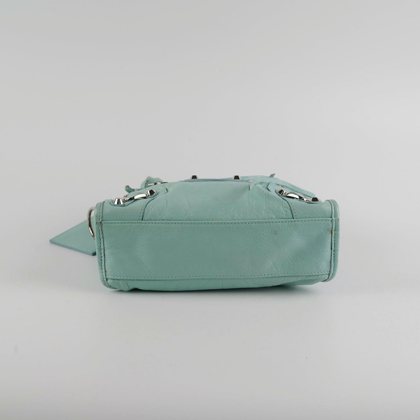 Balenciaga Classic Mini City Blue Tote Bag