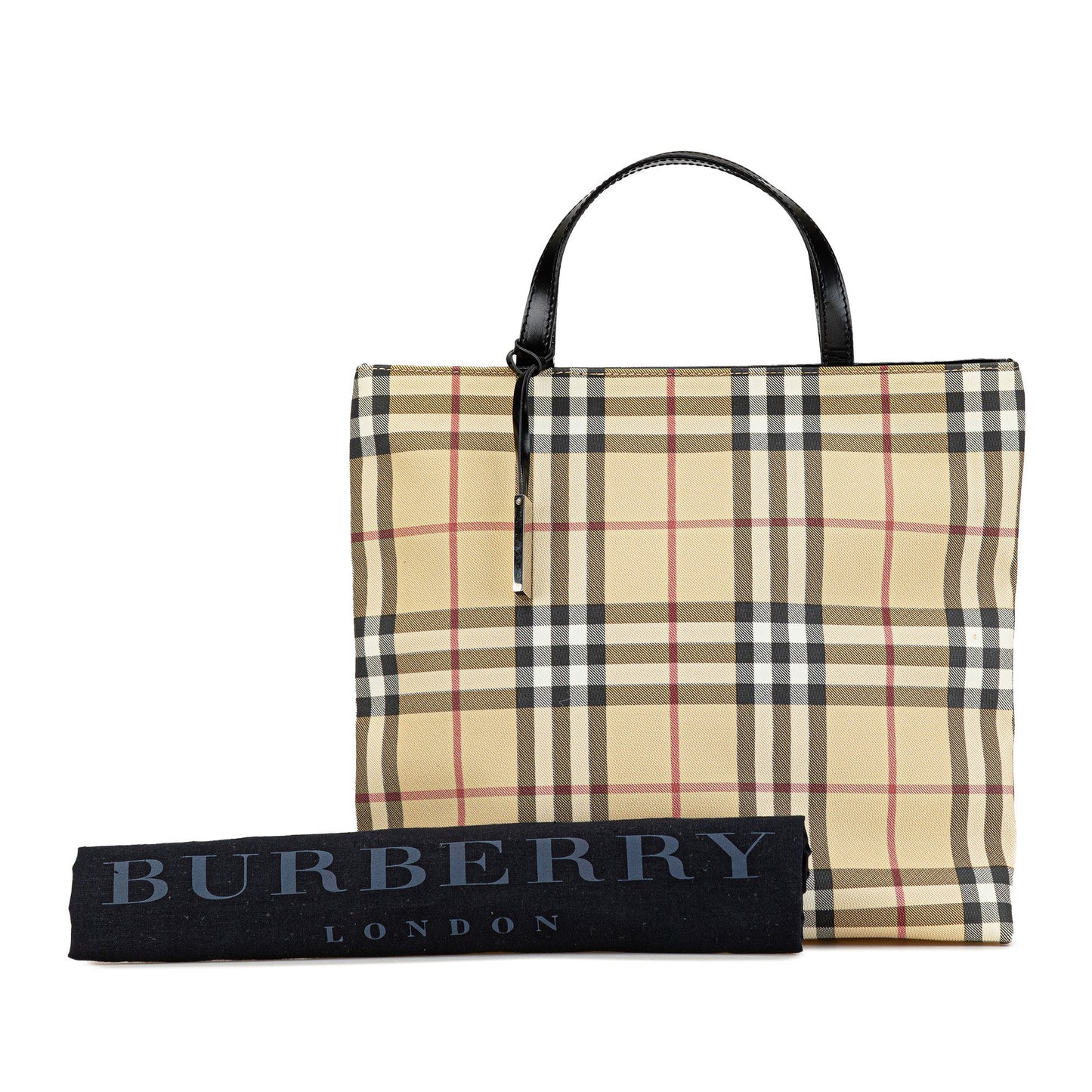 Tan Burberry House Check Canvas Tote