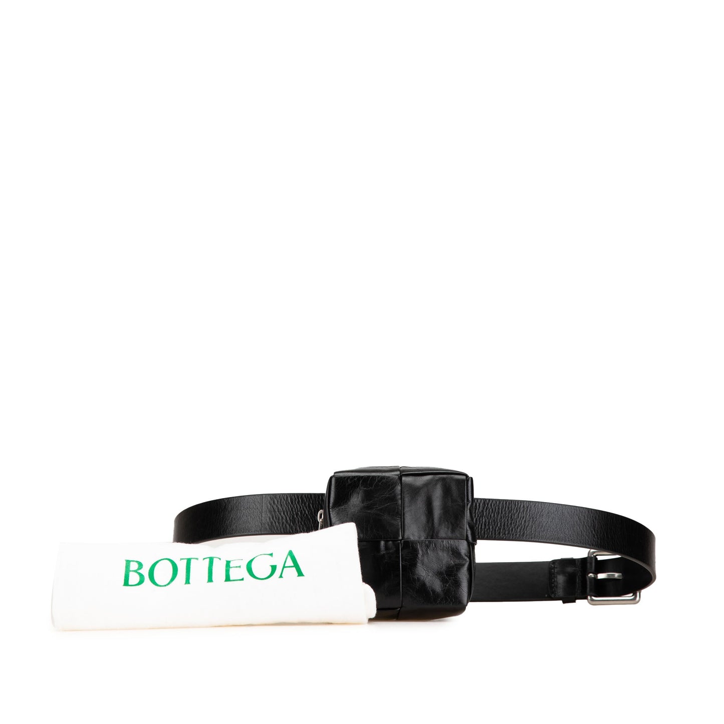 Black Bottega Veneta Nappa Intrecciato Cassette Belt Bag