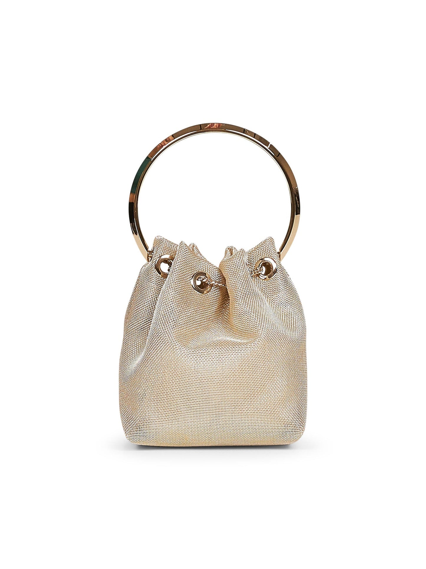 Jimmy Choo Women Champagne Bon Bon Bucket Bag