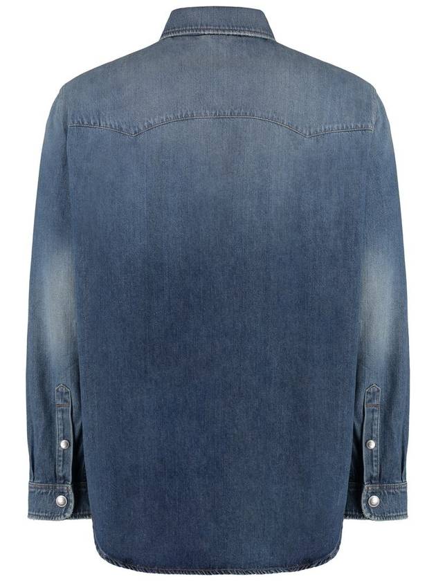 Burberry Long Sleeve Shirt 8071542146514 B6282 DENIM