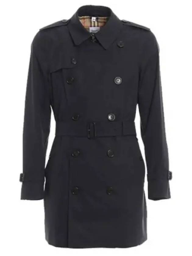 Burberry Men's Short Wimbledon Trench Coat Midnight Navy
