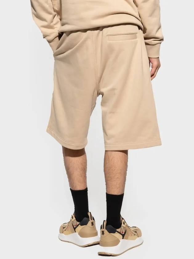 Burberry Embroidered EKD Sweat Shorts Beige