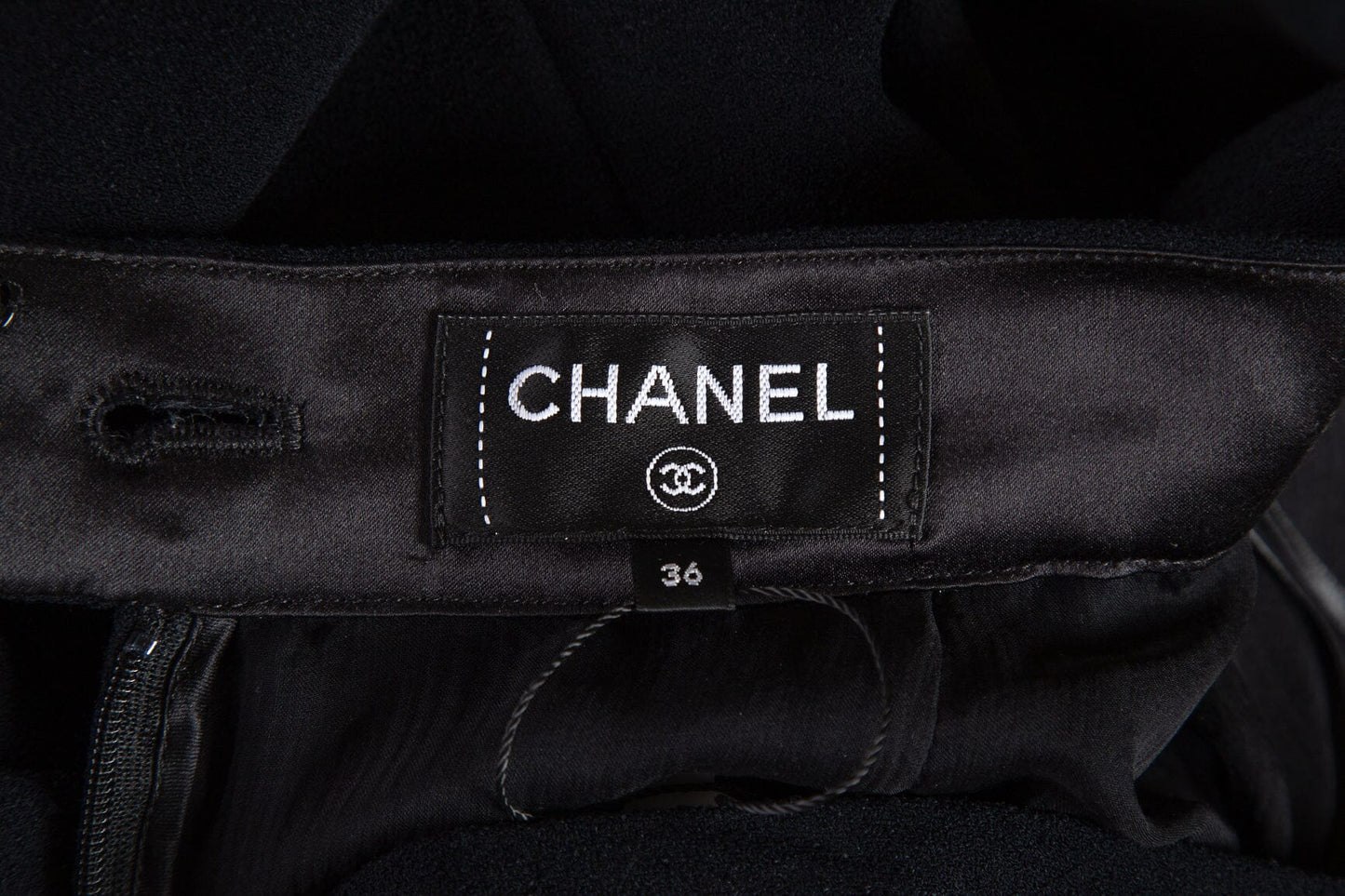 Chanel Black High Low Skirt SZ 36