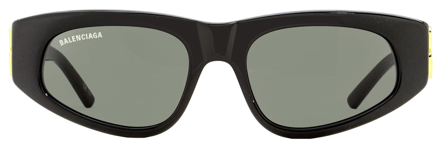 Balenciaga Women's Cateye Sunglasses BB0095S 001 Black/Gold 53mm