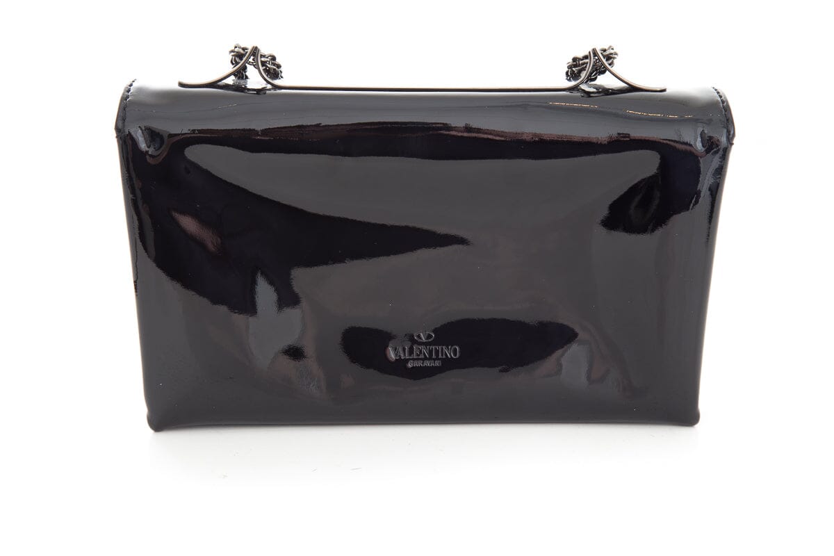 Valentino Black Patent Va Va Voom Handbag