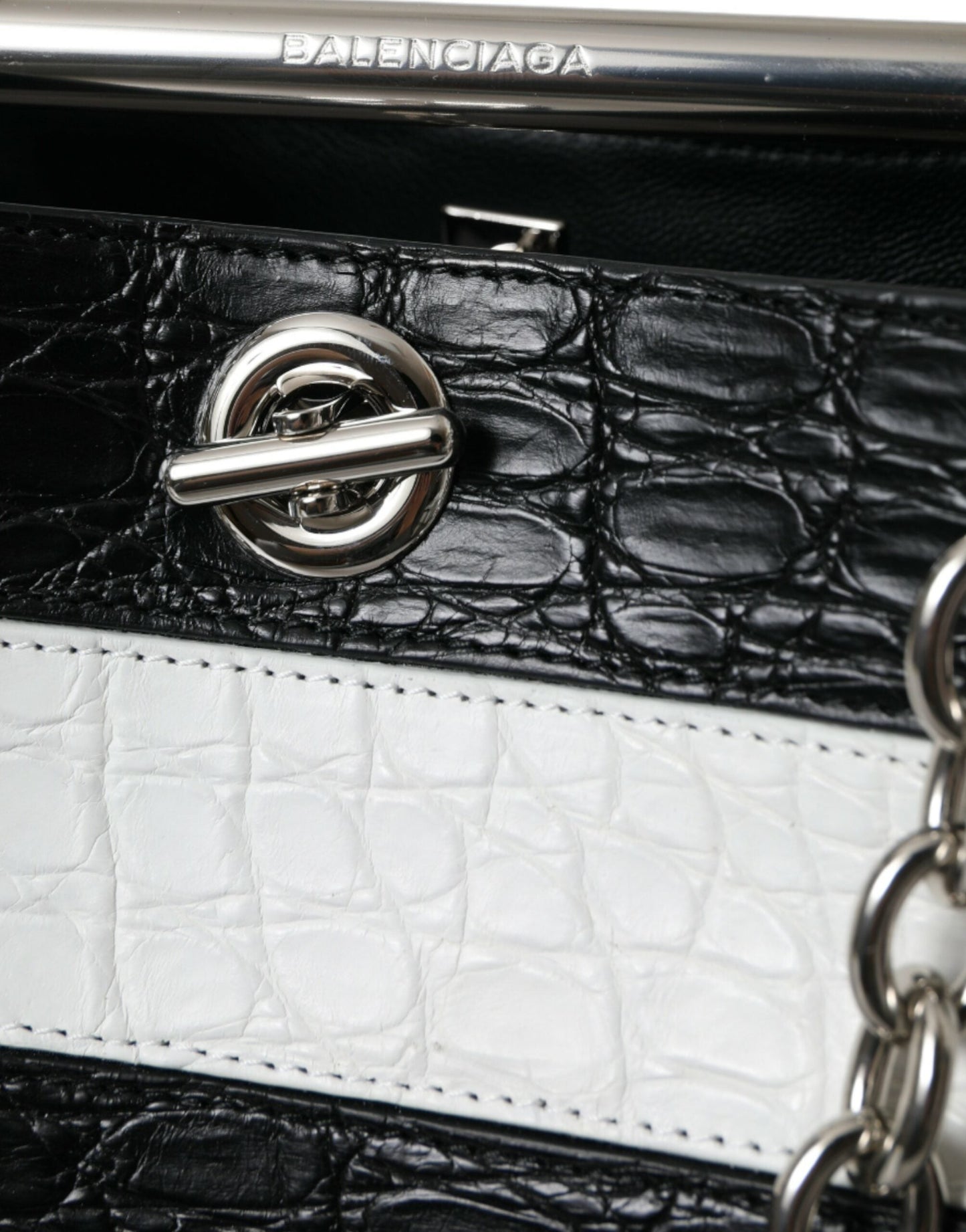 Balenciaga Chic Crocodile Leather Maxi Bucket Women's Bag