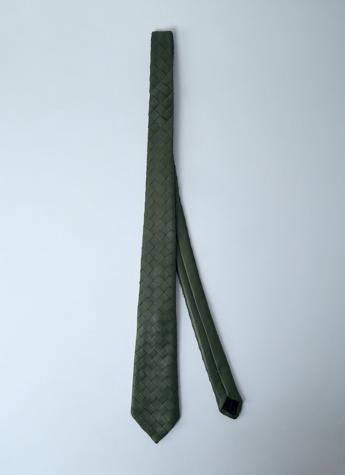 Bottega Veneta Men Braided Leather Tie