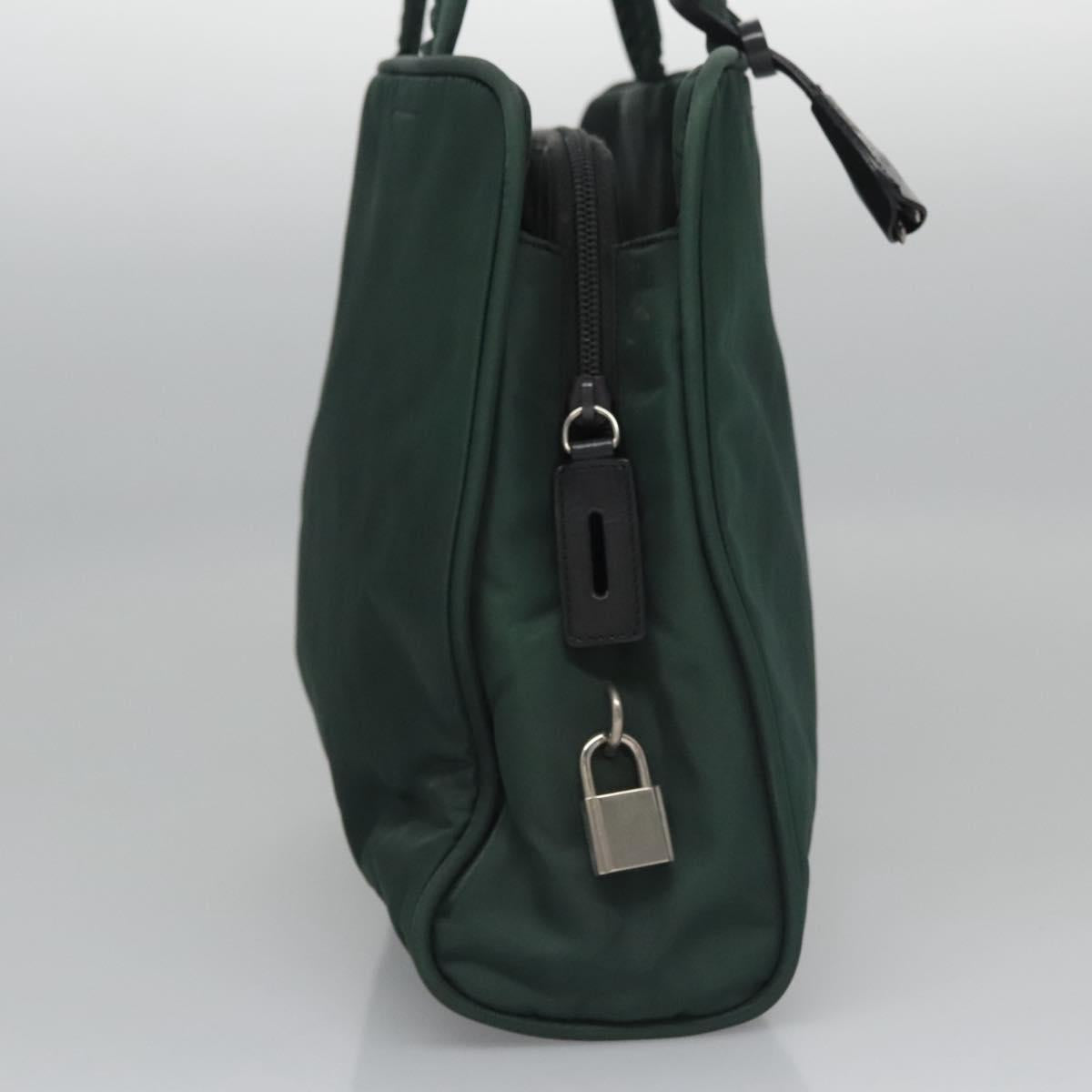 PRADA Hand Bag Nylon Green bs21888