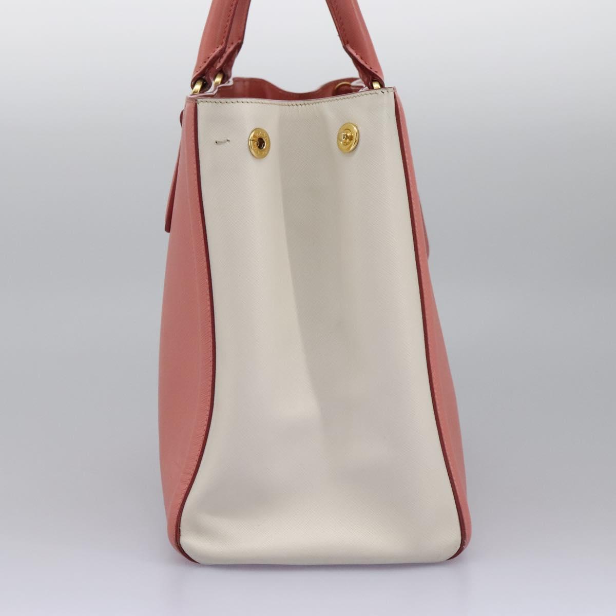 PRADA Hand Bag Safiano Leather 2way Pink Gold bs21895
