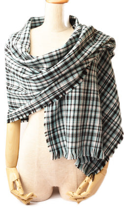 Bottega Veneta Wool Scarf Light Blue/Black