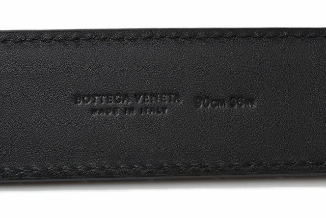 Bottega Veneta Men's Leather Belt Black