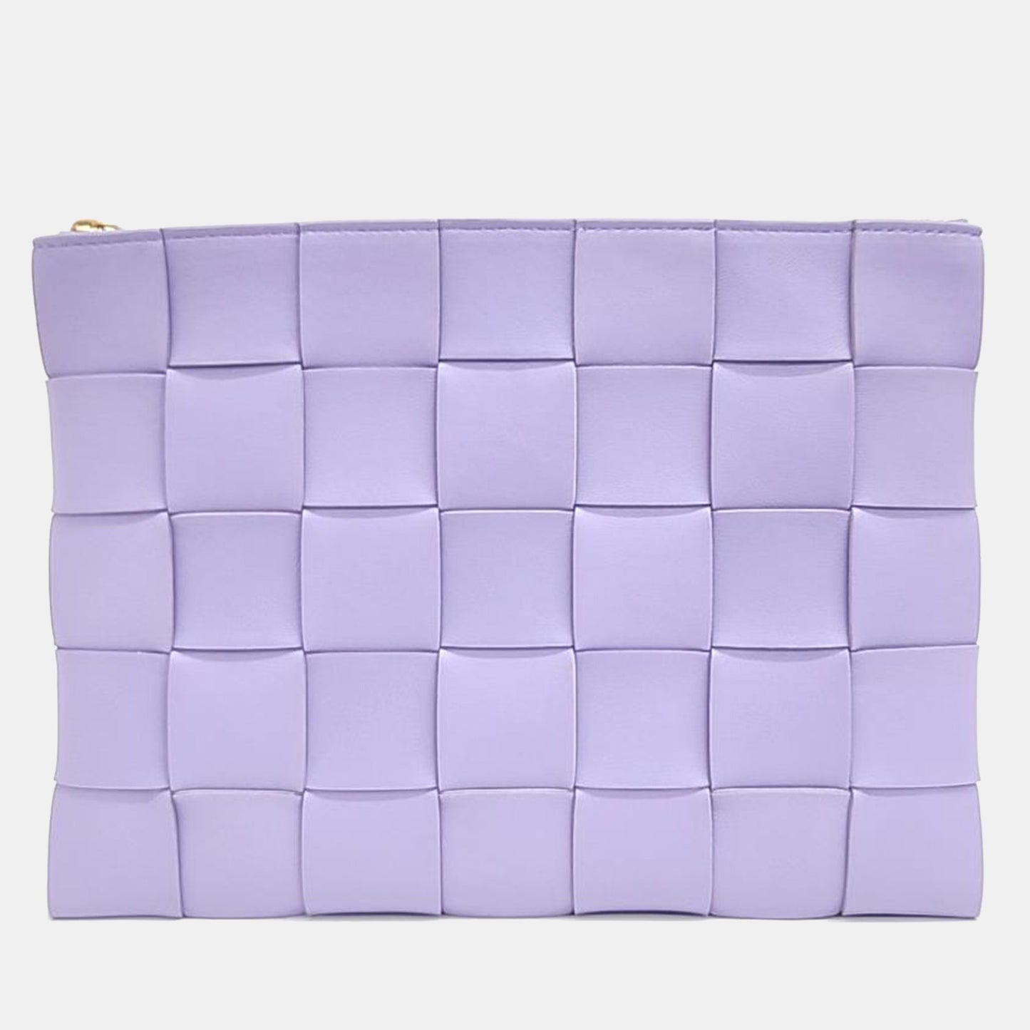 Bottega Veneta Purple Leather Clutch