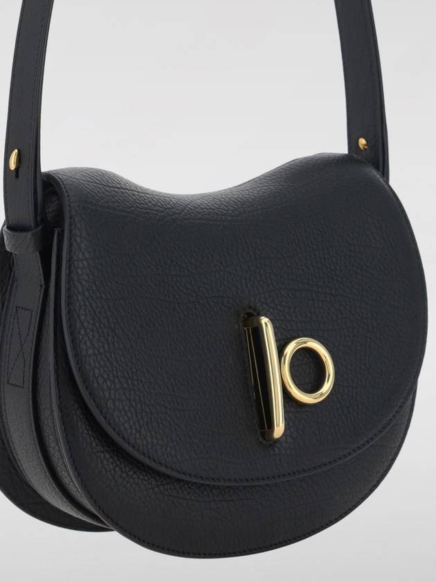 Burberry Rocking Horse Small Leather Shoulder Bag Black