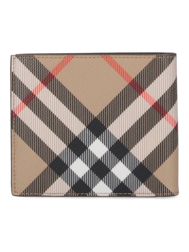 Burberry Check Half Wallet Beige