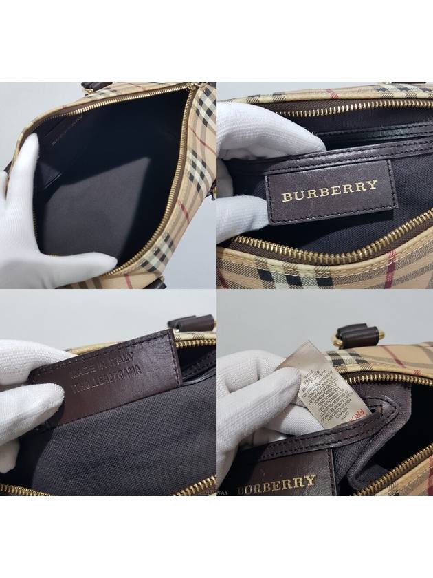 Burberry check tote bag