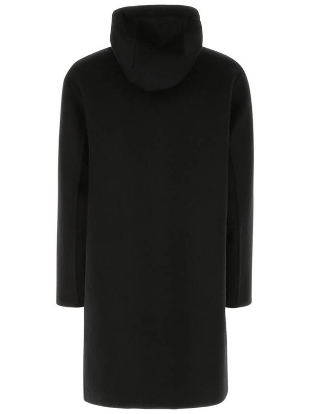 Bottega Veneta Men's Wool Mohair Zipper Single Coat Black