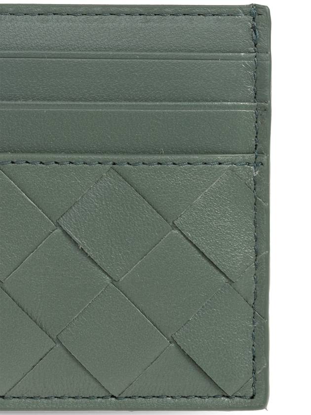 Bottega Veneta Intrecciato Leather Card Wallet Aloe