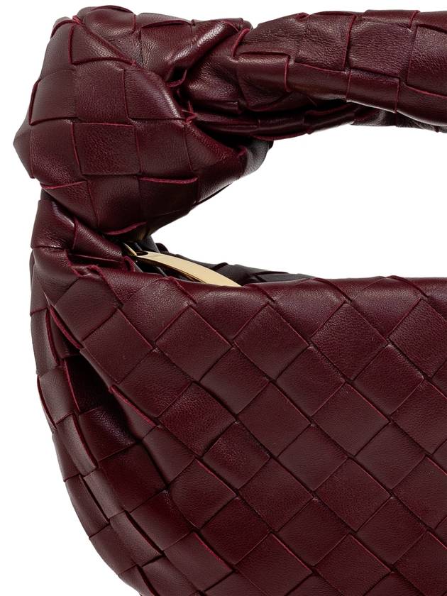 Bottega Veneta Jodie Intrecciato Small Tote Bag Burgundy