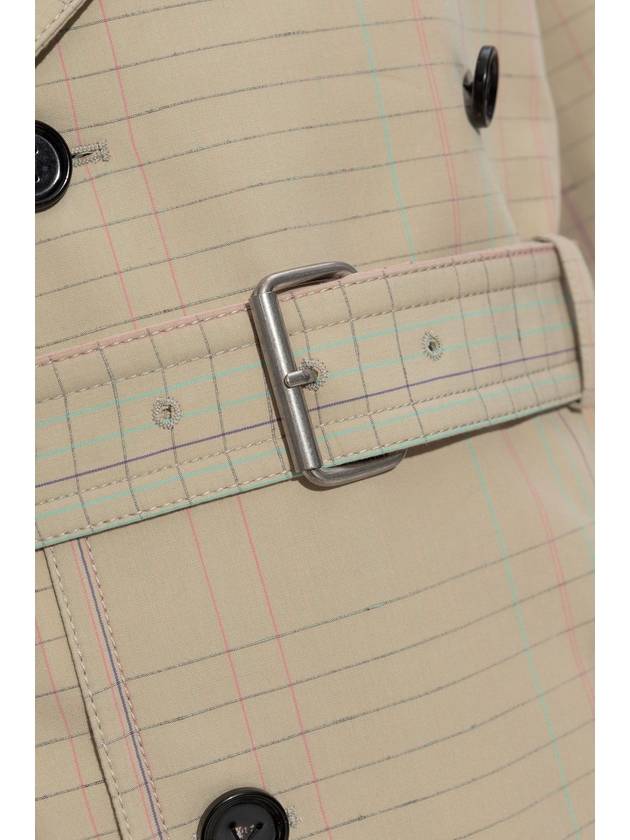 Bottega Veneta Bottega Veneta Trench Coat With Check Pattern, Women's, Beige