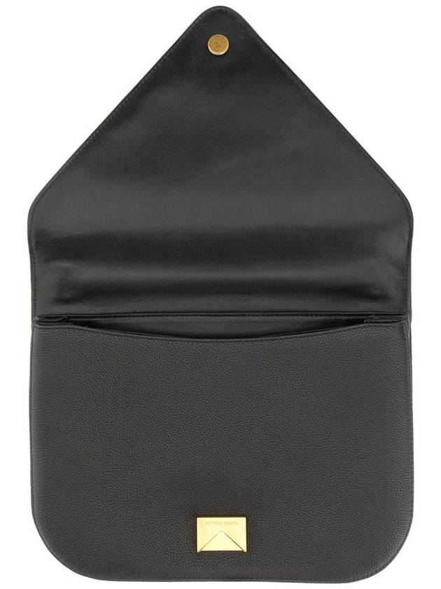 Bottega Veneta Mount Chain Cross Bag Black