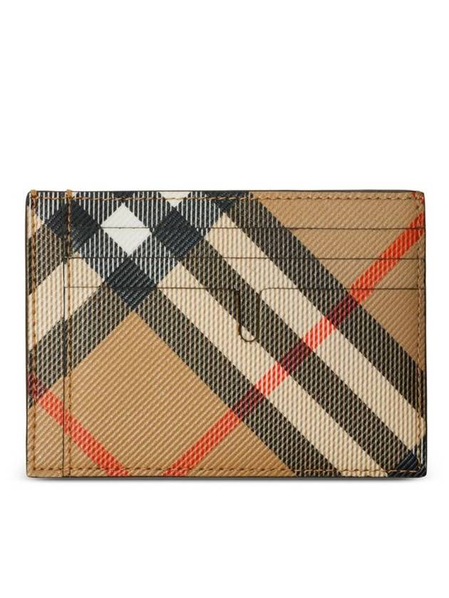 Burberry Check Card Wallet Beige