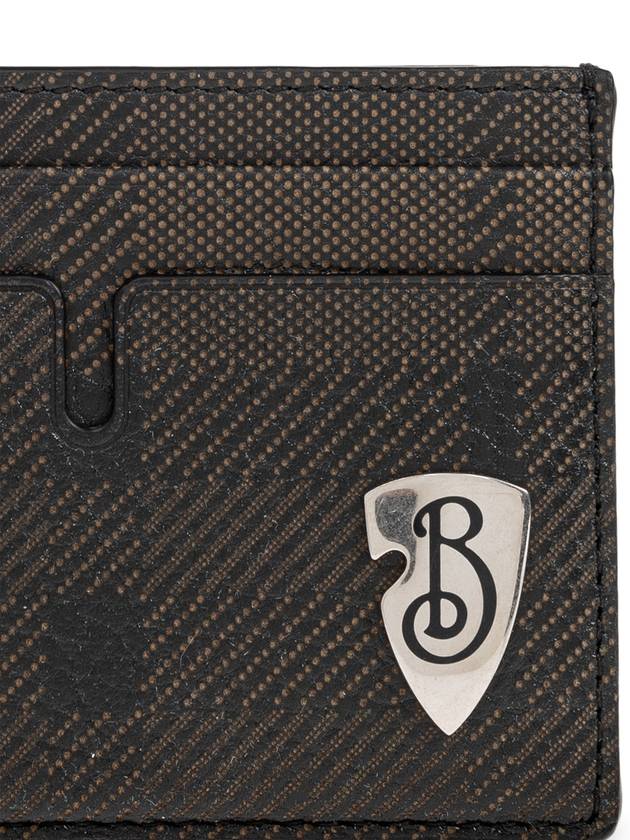 Burberry B Shield Card Wallet Slate