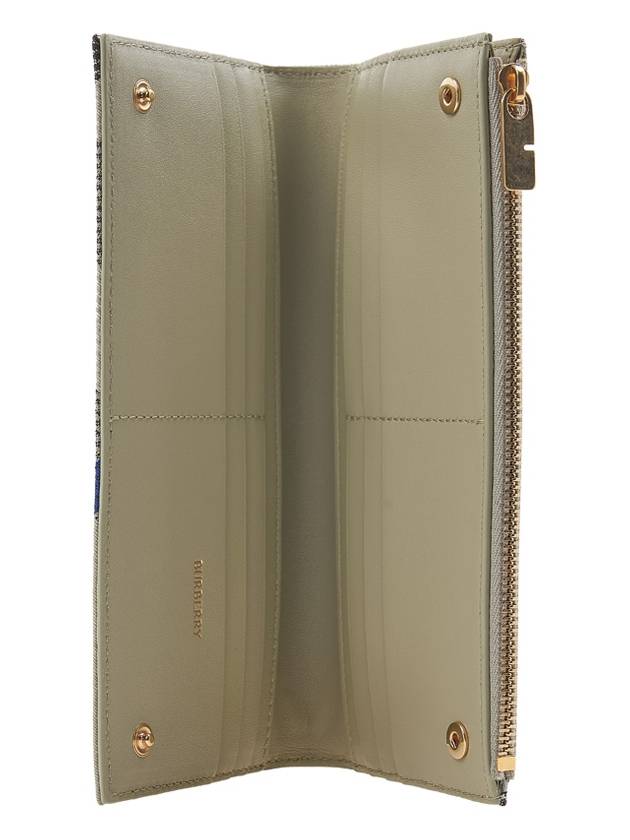 Burberry Check Bifold Long Wallet Lichen