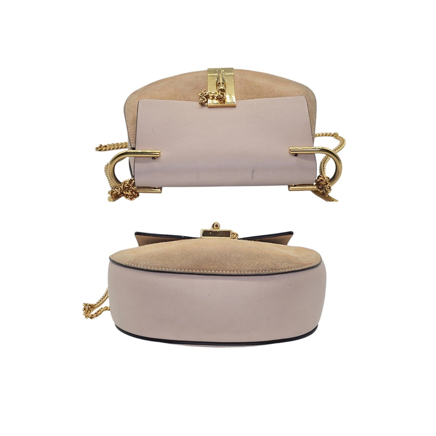 Chloe Calfskin Suede Mini Drew Shoulder Bag