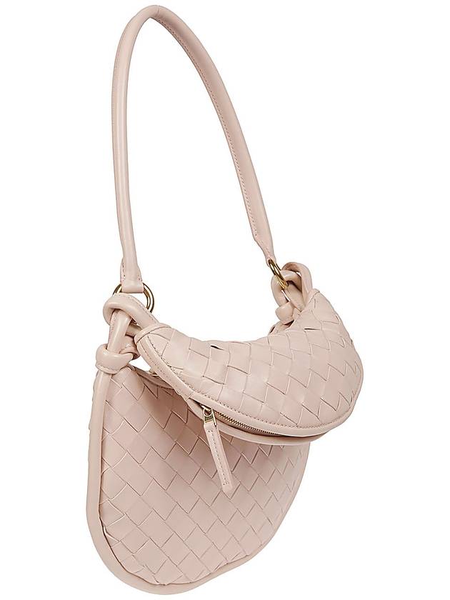 Bottega Veneta Intrecciato Gemelli Small Shoulder Bag Lotus