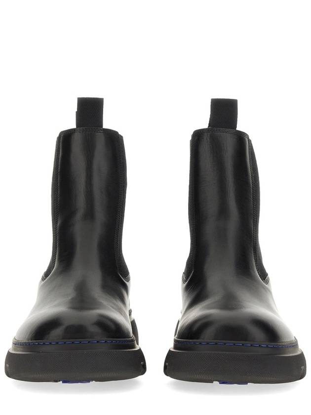 Burberry Leather Chelsea Boots Black