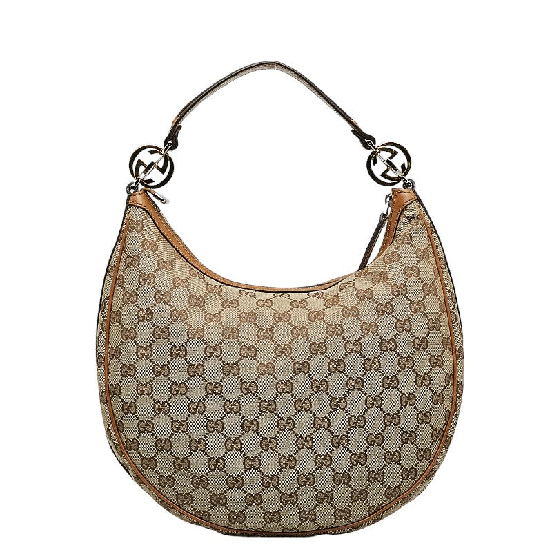 Gucci GG canvas one shoulder bag 232962 beige brown canvas leather ladies Gucci Gucci