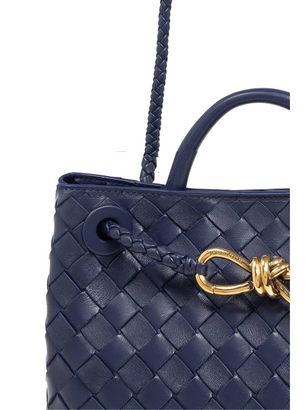 Bottega Veneta Bottega Veneta Shoulder Bag Andiamo Small, Women's, Navy Blue