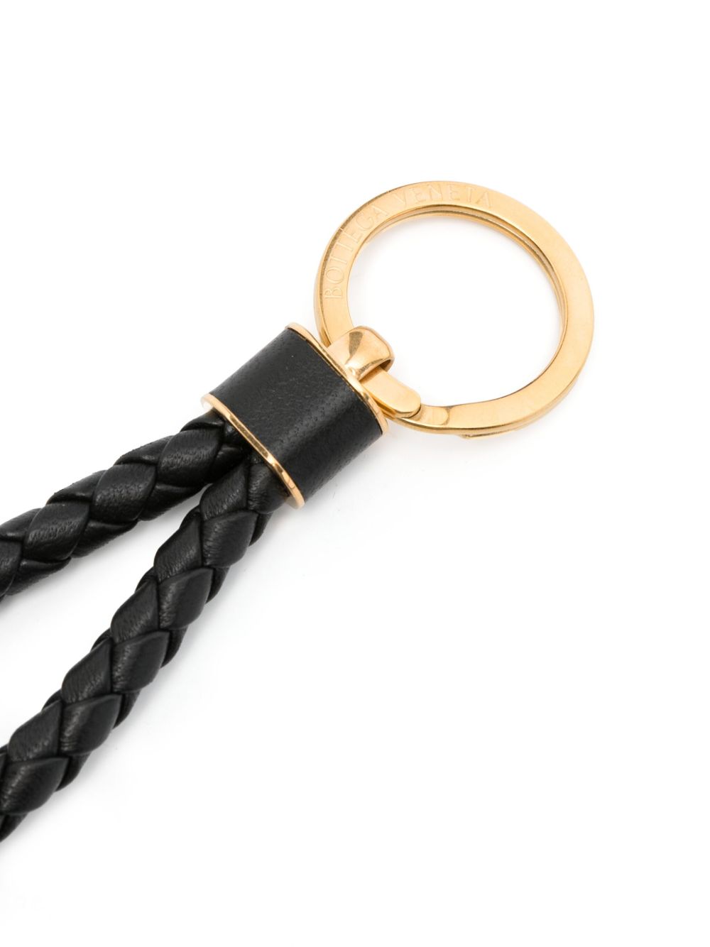 Bottega Veneta Women Intreccio Leather Keyring