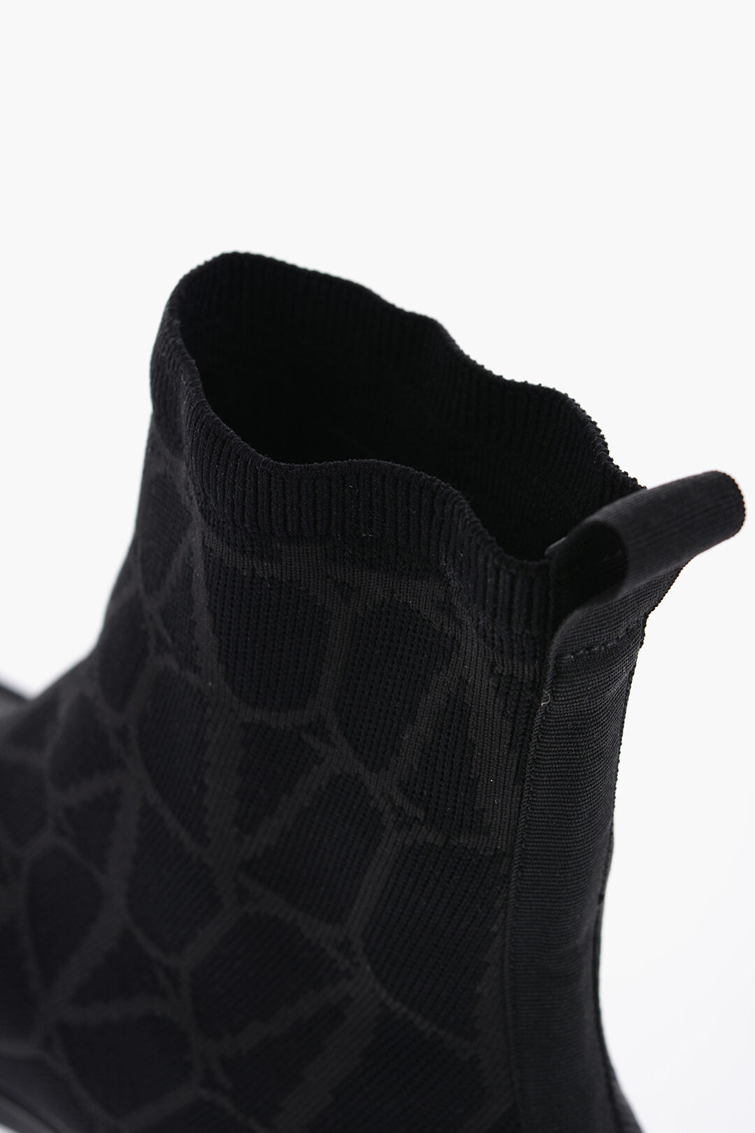 Valentino High-Top Sneakers With Monogram Jacquard Logo