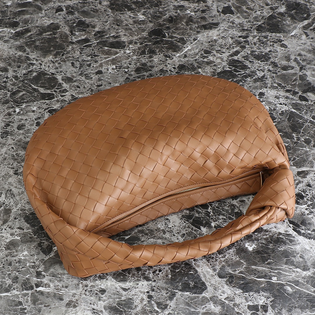 Bottega Veneta small jodie 48 brown lambskin