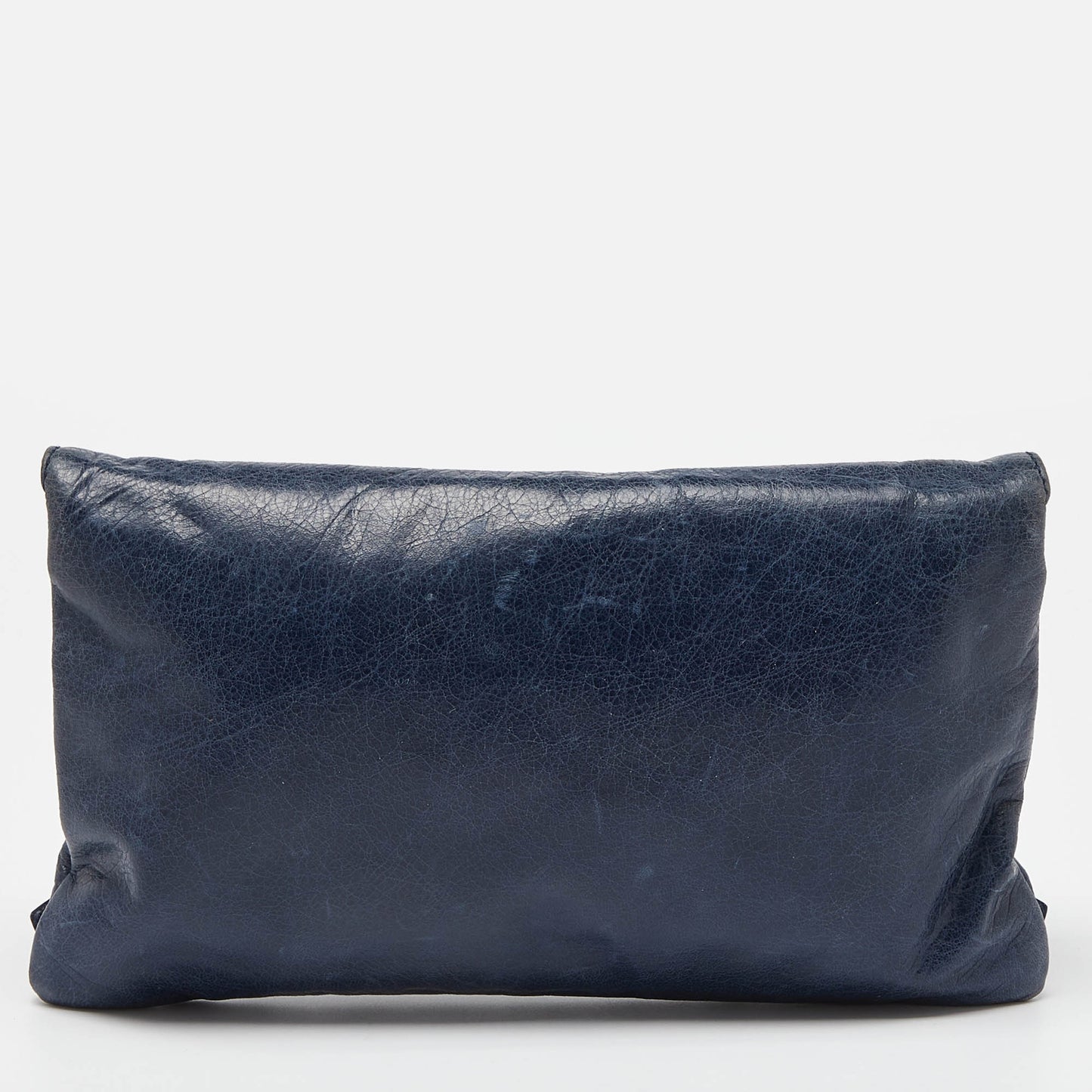 BALENCIAGA Blue Leather Giant 21 Envelope Clutch
