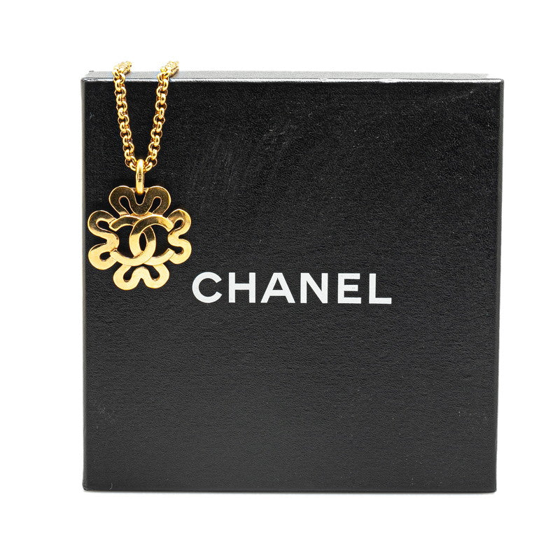 Chanel Clover Motif Necklace Gold
