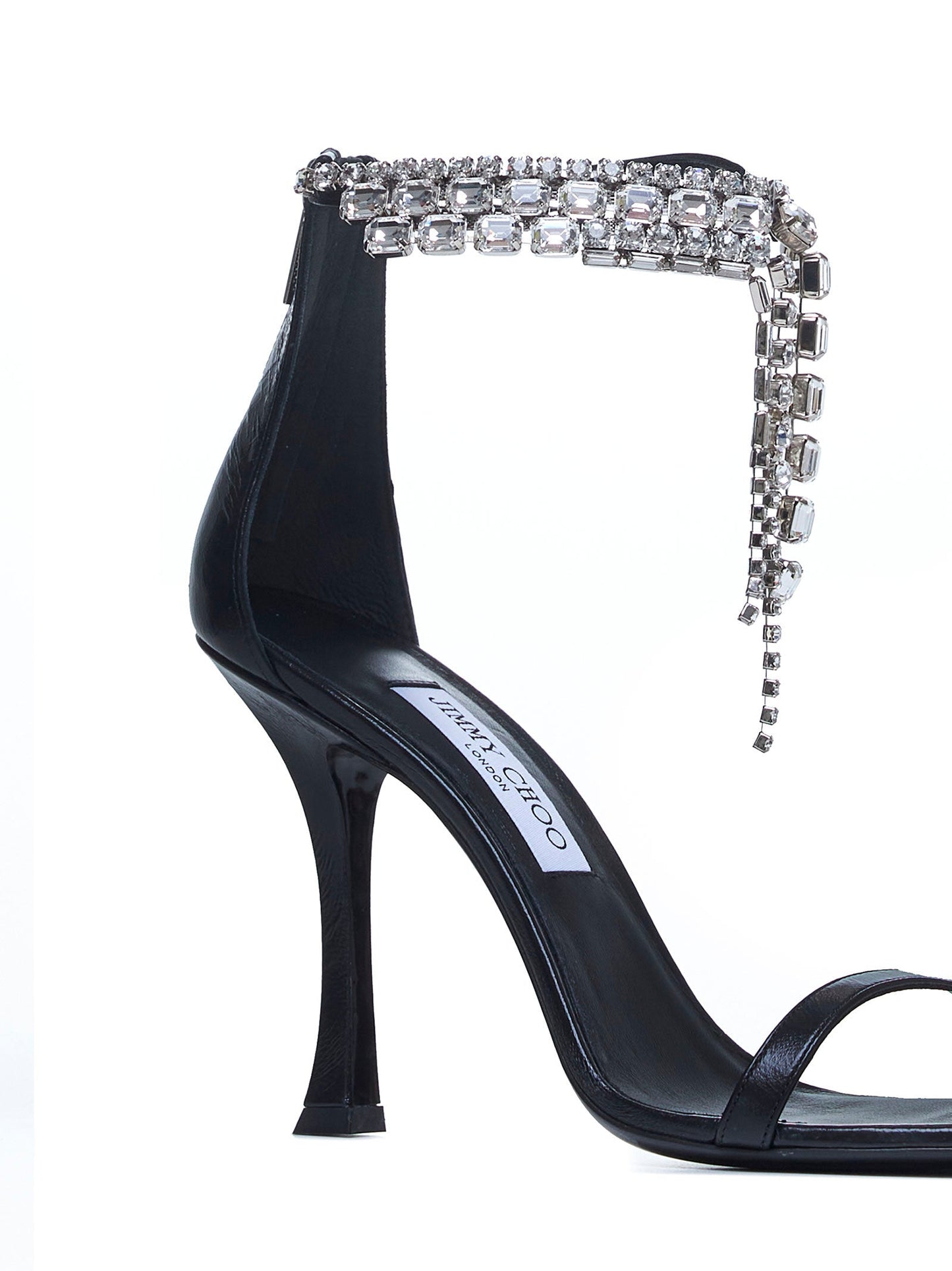 Jimmy Choo Women Verity 100 Crystals Leather Sandals