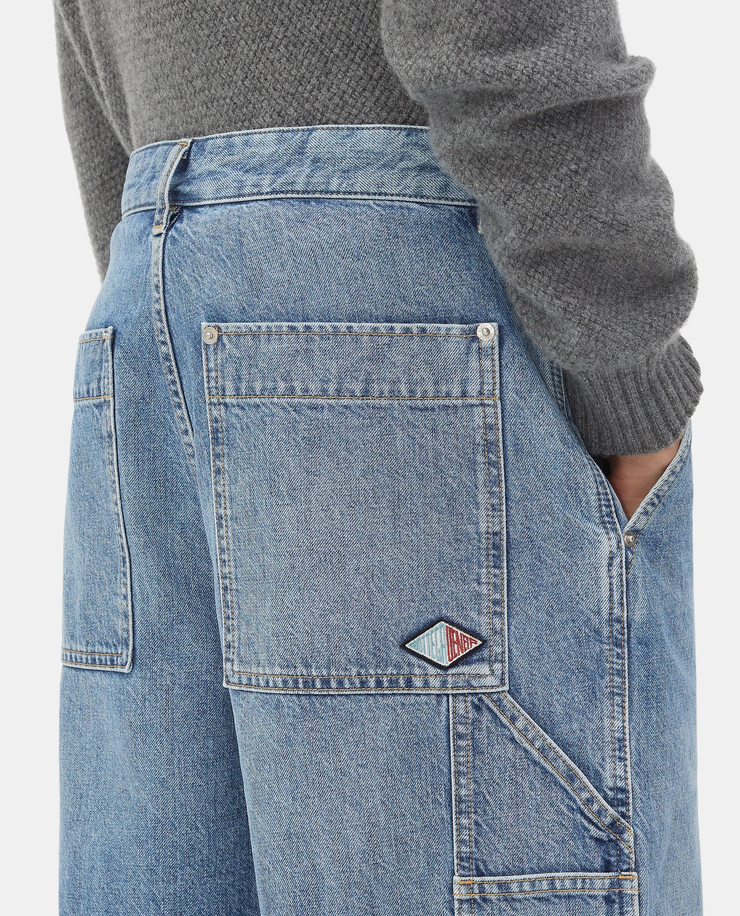 Bottega Veneta Men Bermuda Cargo Denim