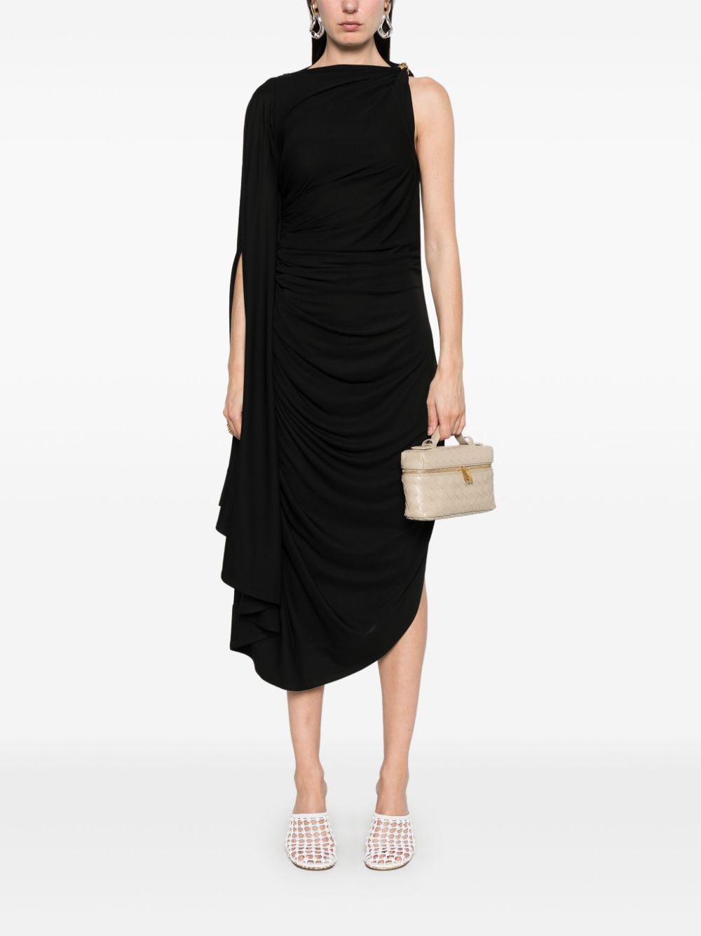 Bottega Veneta Women Draped Midi Dress