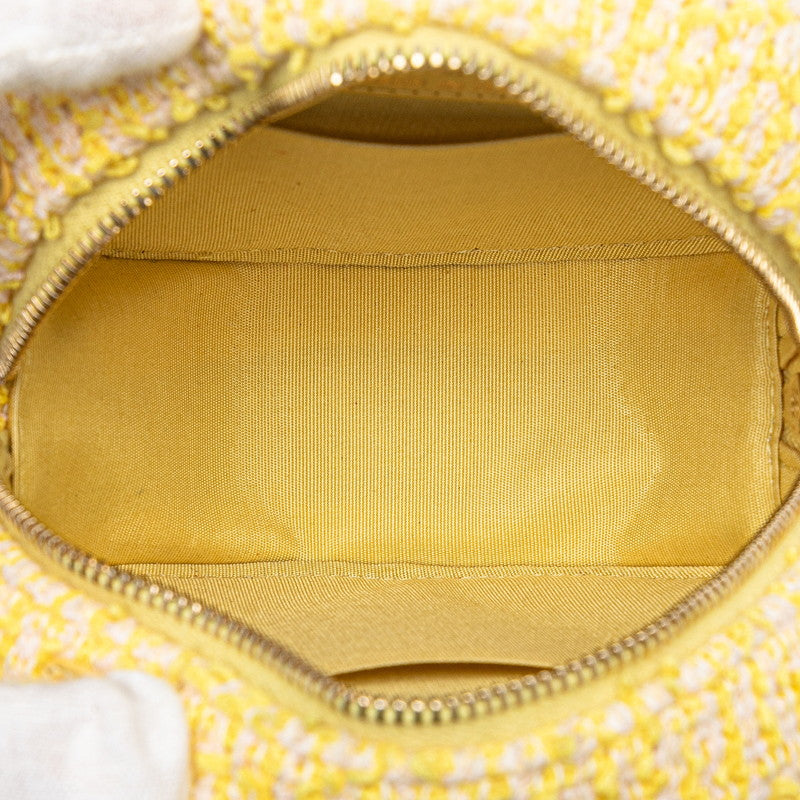 Chanel 19 Tweed Leather Round Chain Shoulder Bag