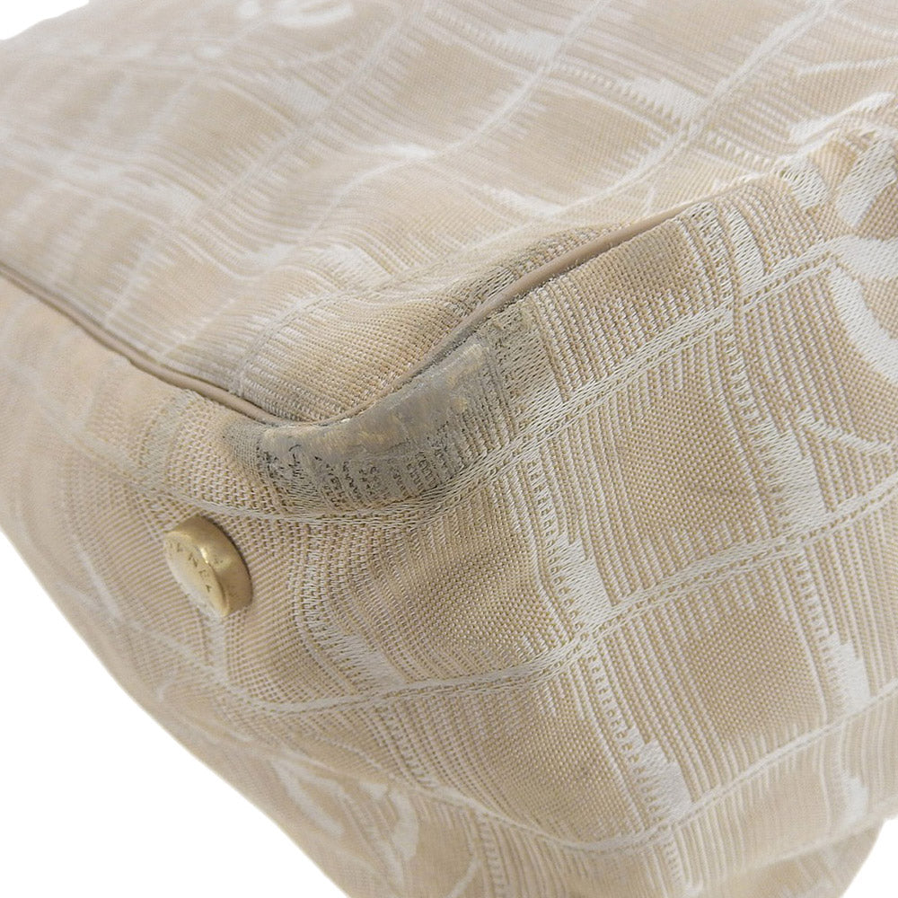 Chanel Nylon Canvas Tote MM A15991 Beige